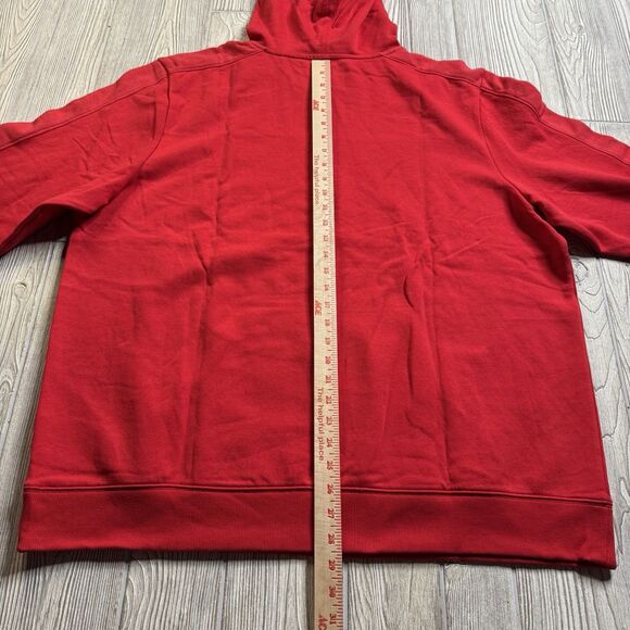 Nebraska Cornhuskers Fleece Hoodie Men’s  XXL Red Logo Spellout Captivating New - Picture 10 of 11